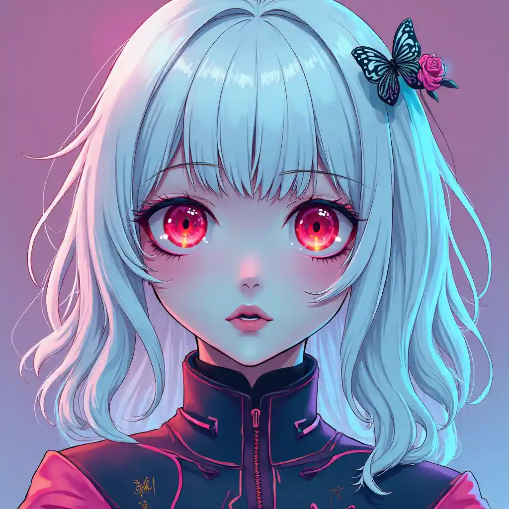 Albino Retro Anime Propaganda Art