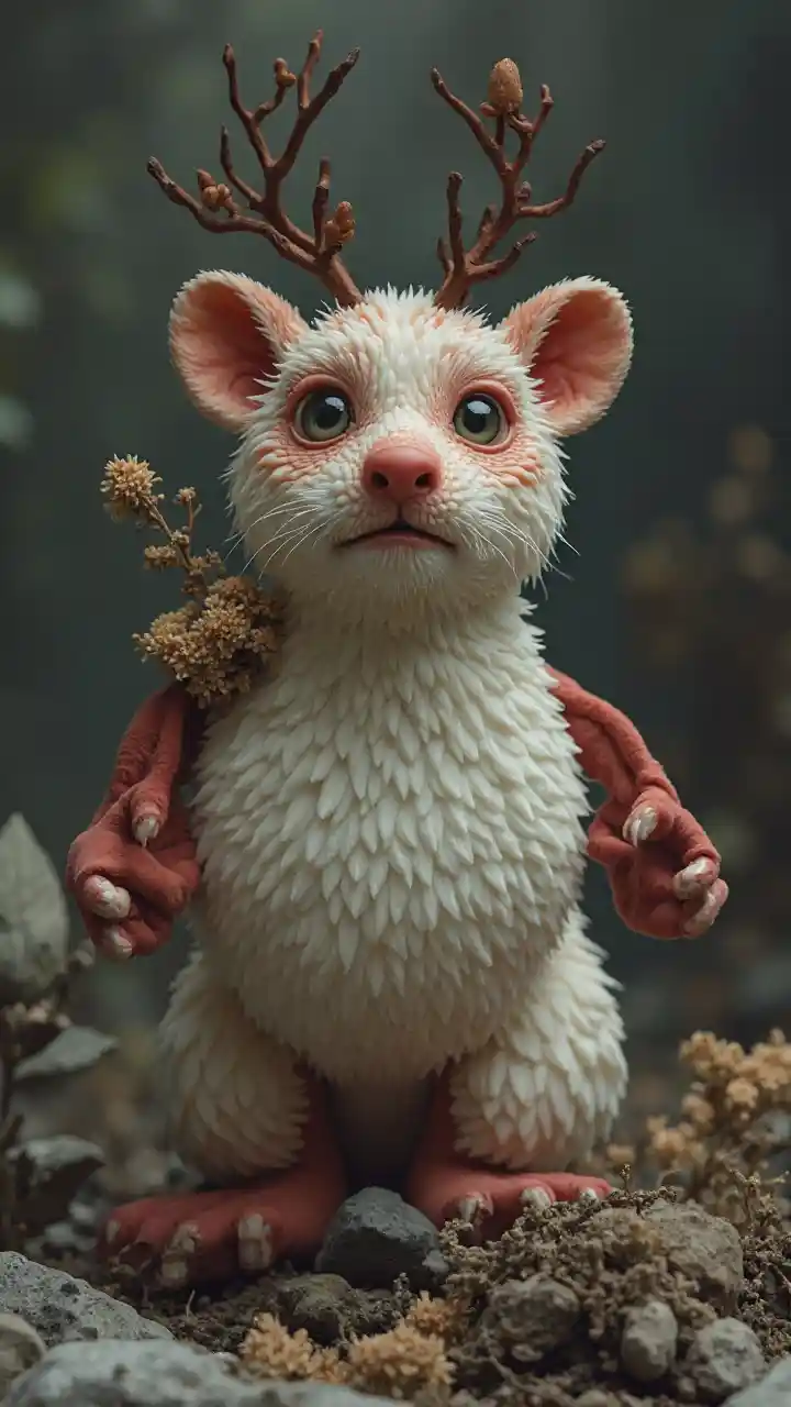 Muscular Bald Bodybuilder Face