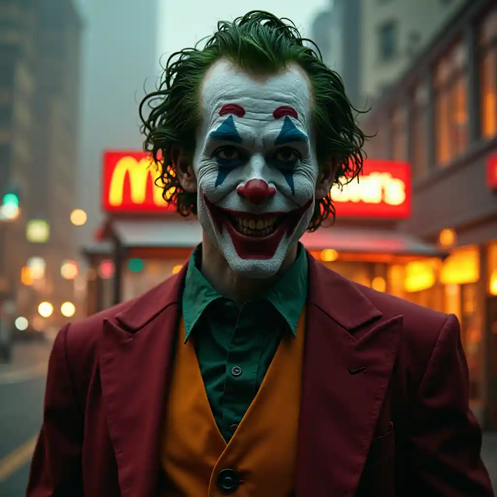 Joker Ronald McDonald Fire