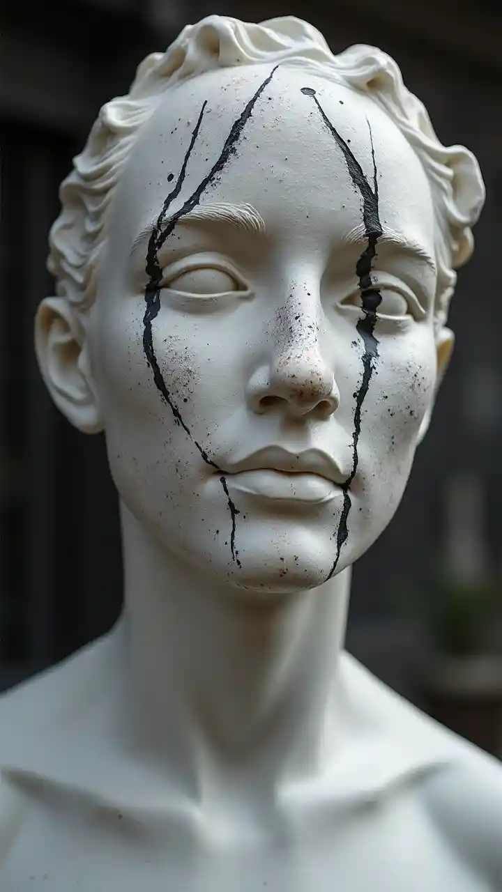 Marmer patung jalan gaya