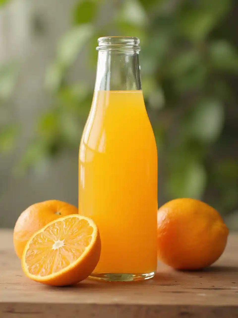 Botol jus jeruk buatan sendiri