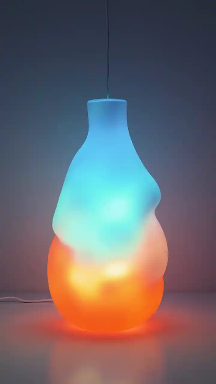 Lampa z silikonowym nachyleniem