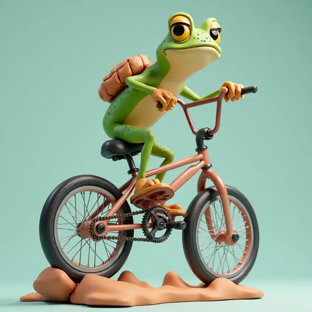 Kartun Frog BMX