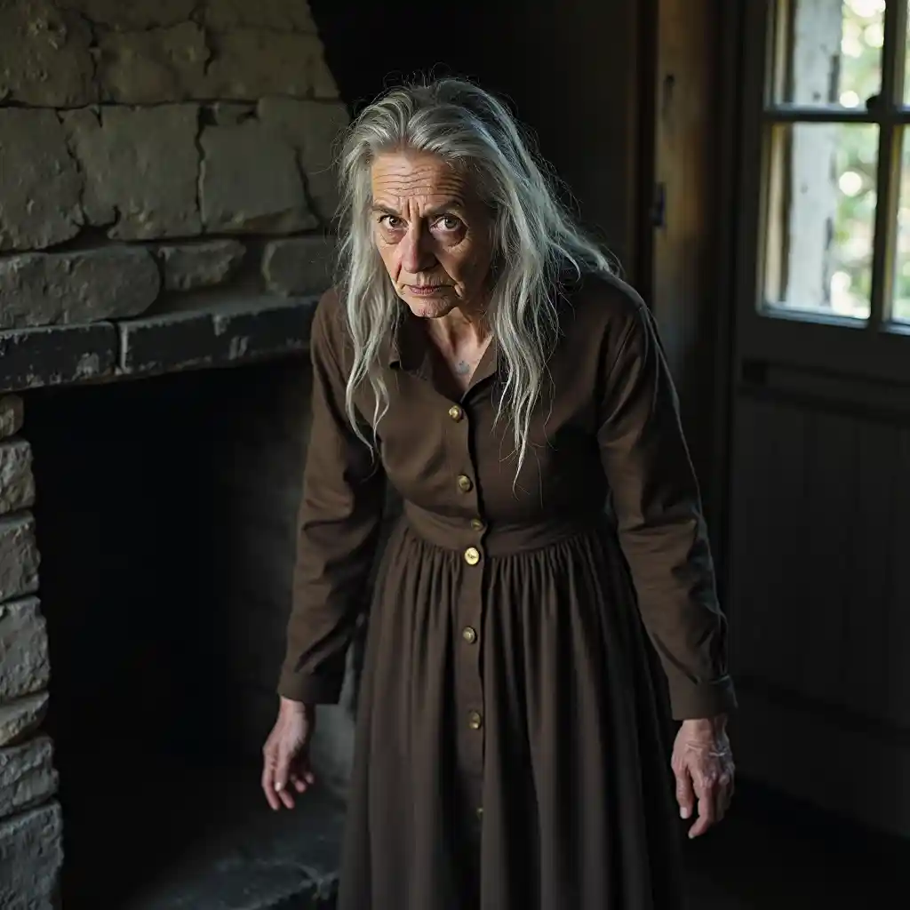 Chimenea de cabaña de brujas