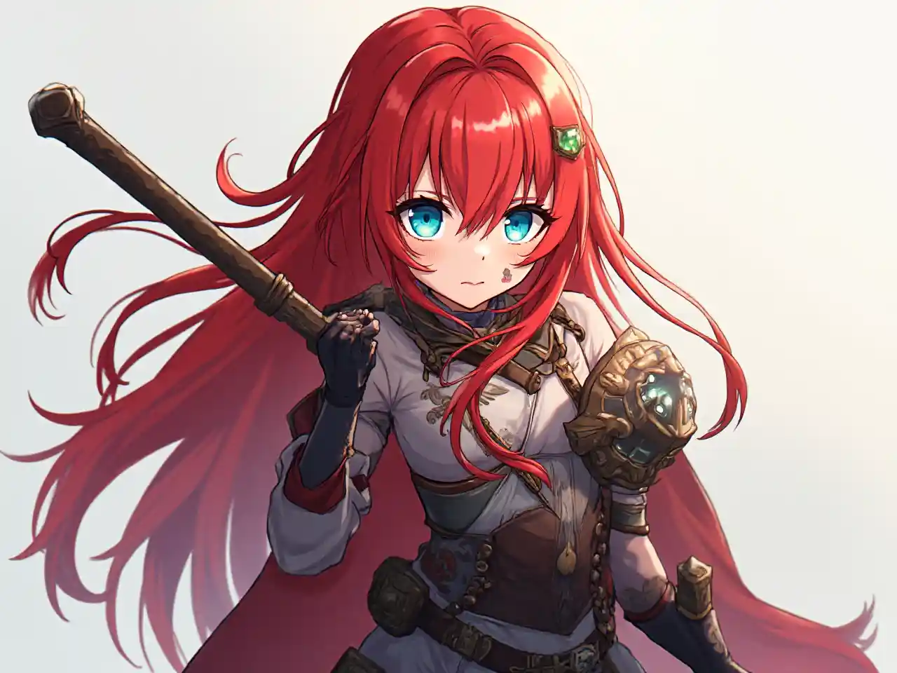 Warrior Girl Anime Style