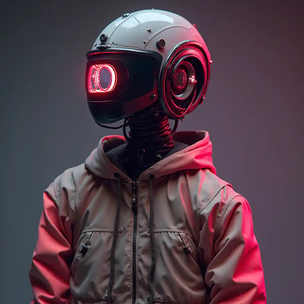 Cyberpunk Neon Robot Jacket