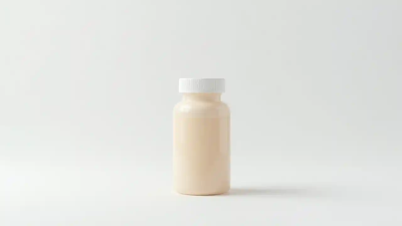 ضمیمہ کی بوتل کا سائیڈ ویو