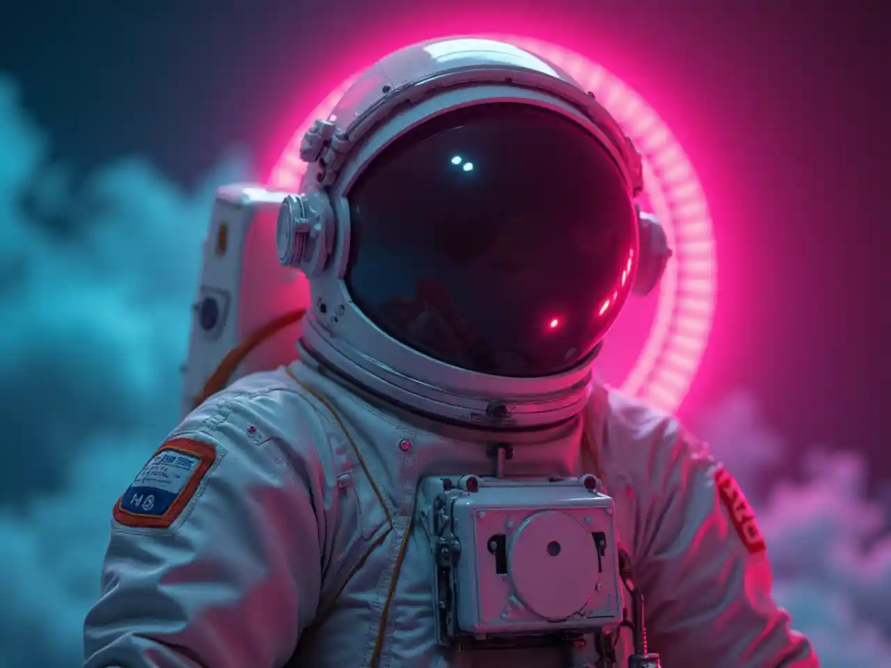 Ретро-футуристический космонавт