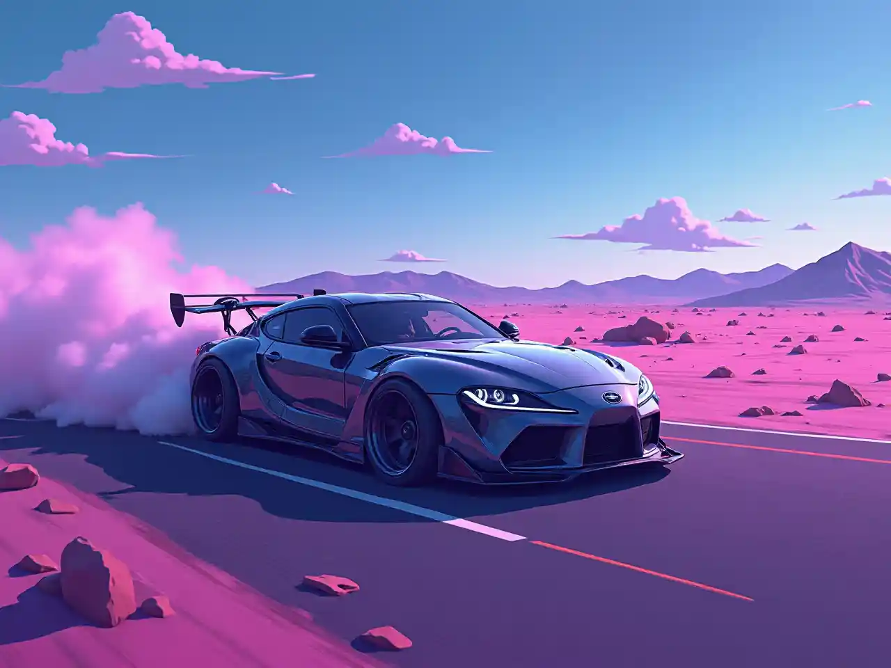 Cyberpunk Desert Drift Gari