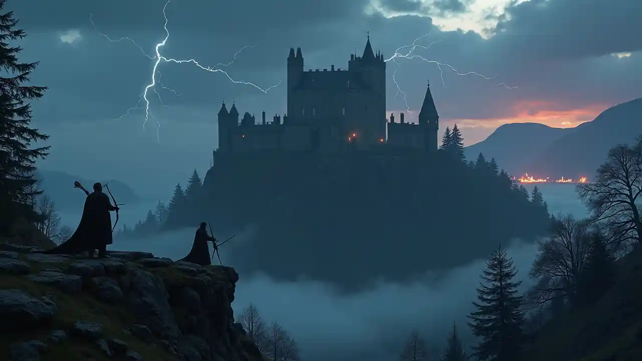 Castle Dragon Ukungu Mwezi Umeme