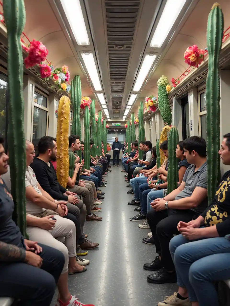 Vifaa Vinavyopuliziwa vya Kaktusi wa Rangi Mbalimbali