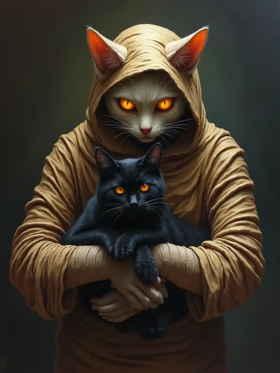 Sanaa ya Mummy ya Paka Mwenye Kuogopesha