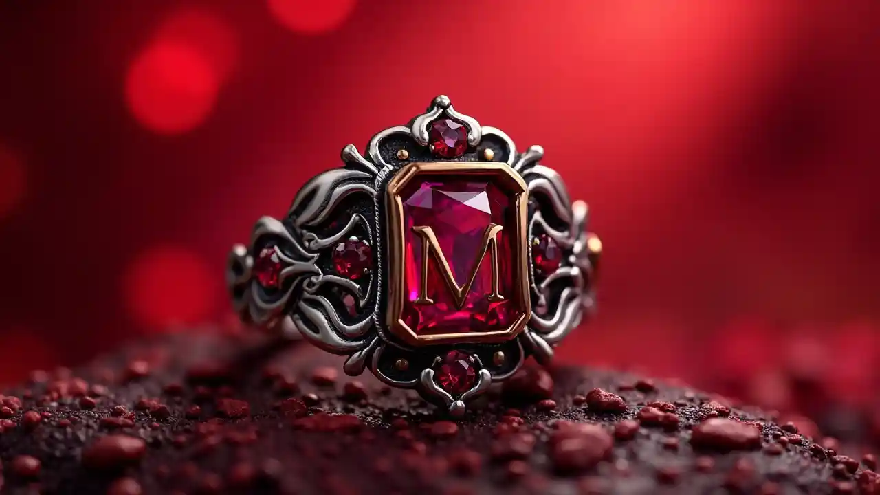 Royal Silver Ruby Ring Ndoto