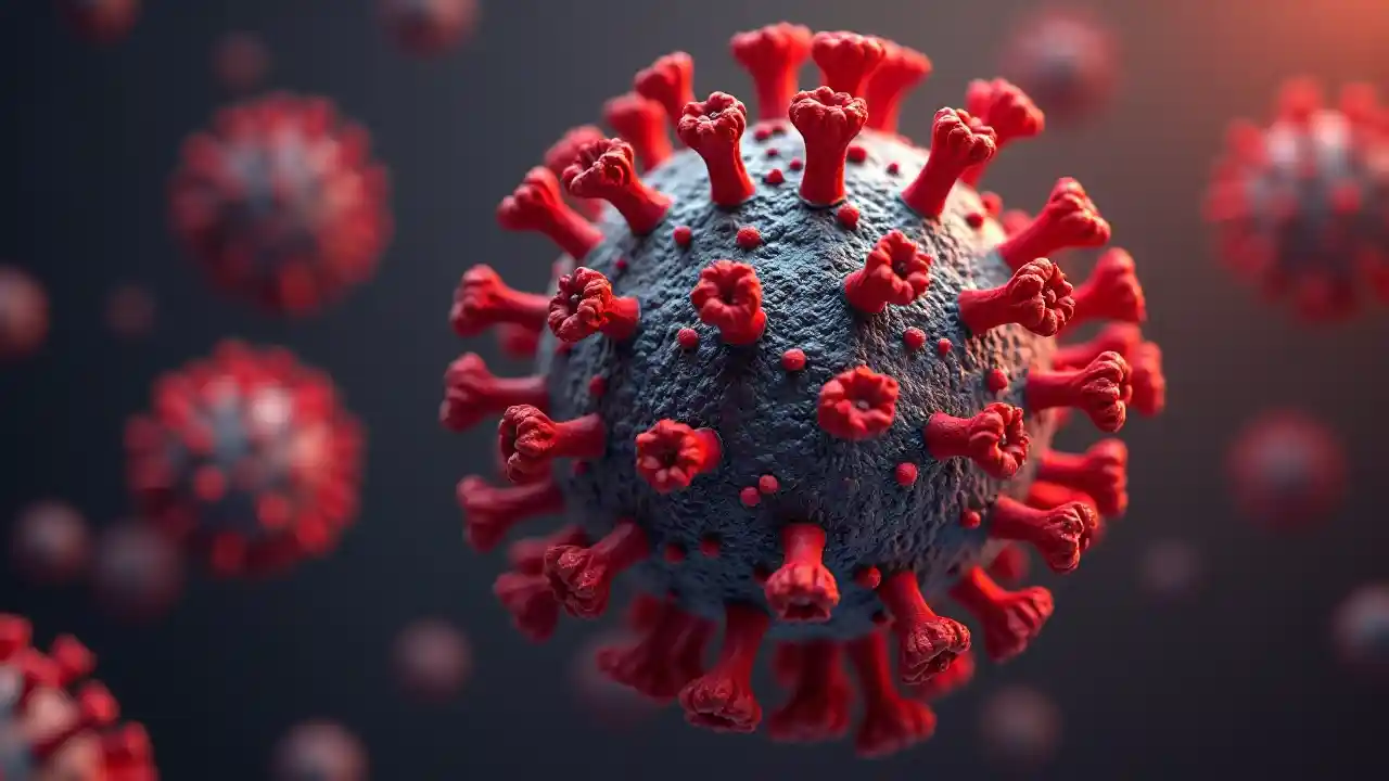 Modèle 3D de particules virales