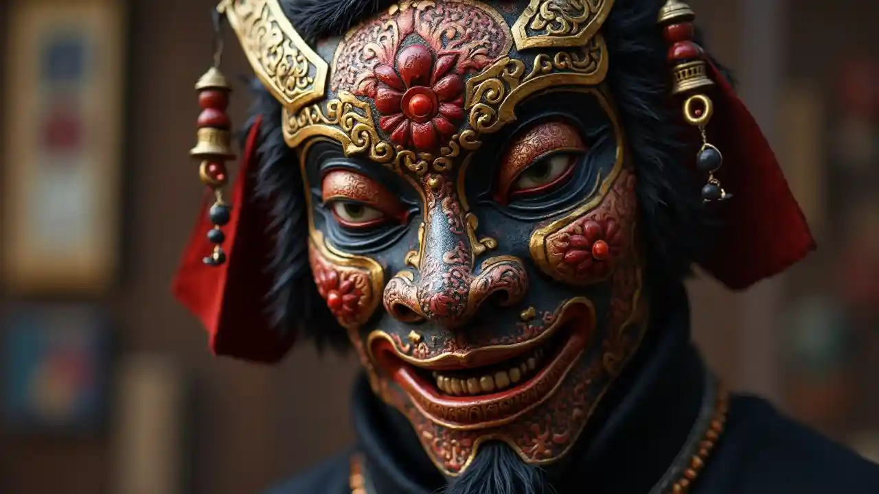 サムライ赤いマスク写真