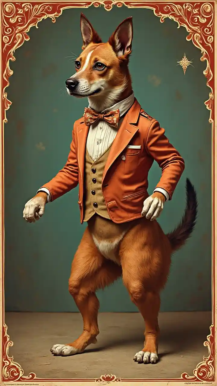 Vintage Circus Dog Poster