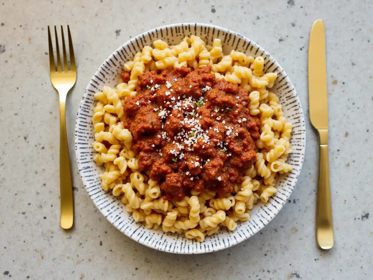 Rotini Bolognese Delight