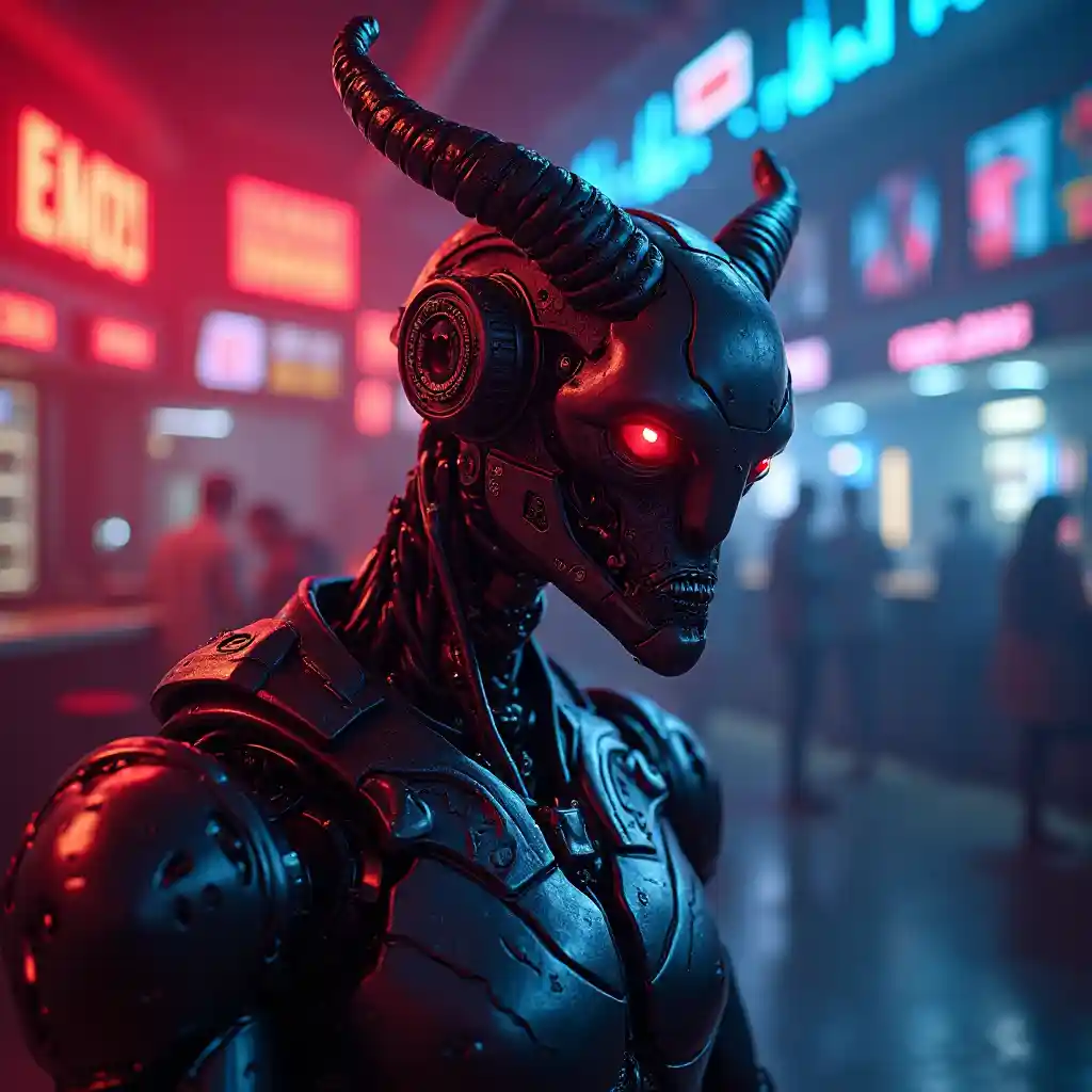 Robot Ibilisi Cyberpunk