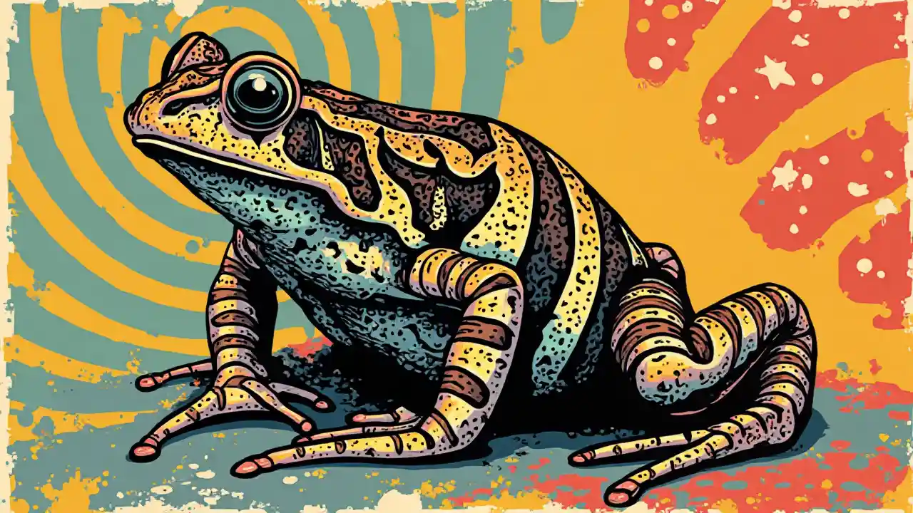 ਜ਼ੈਬਰਾ ਟੈਕਸਟਚਰਡ ਫਰੌਗ