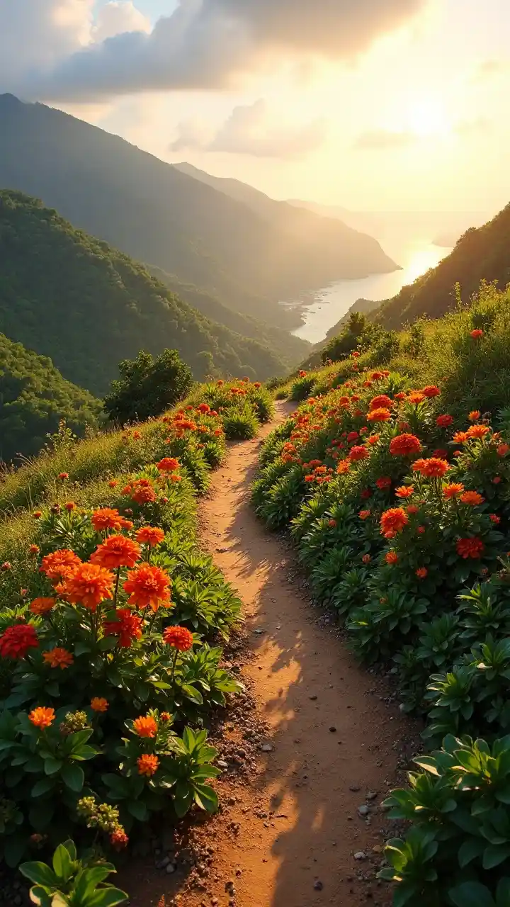 Красивая горная тропа