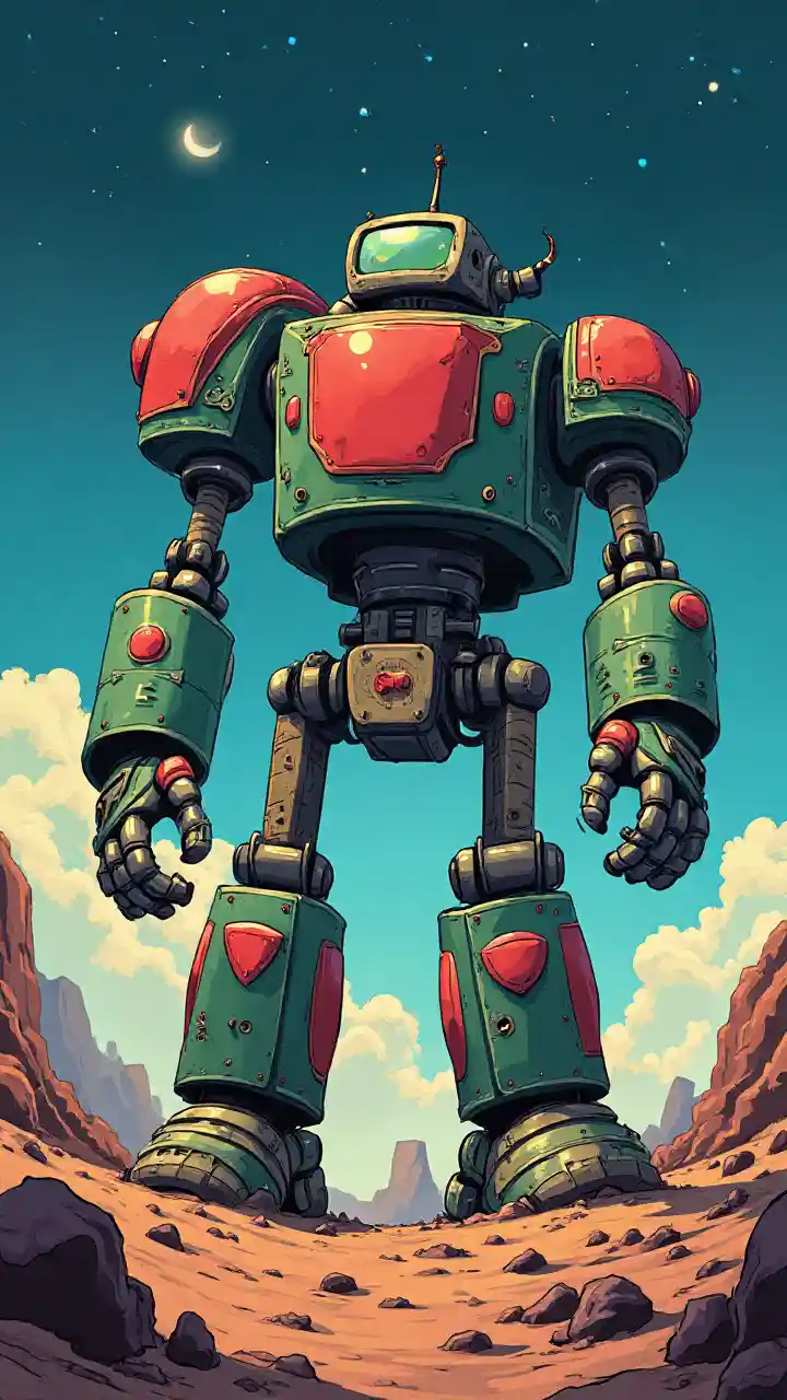 Vintage Robot Galaxy