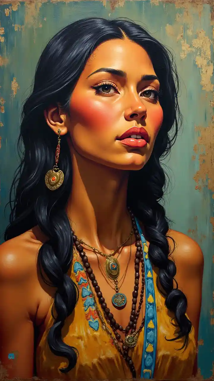 Pocahontas Espressionismo Astratto