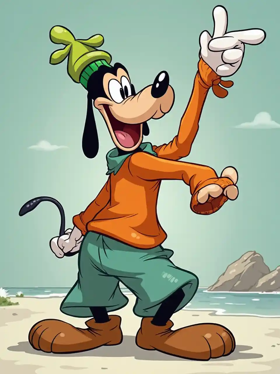 Goofy Cartoon Character
