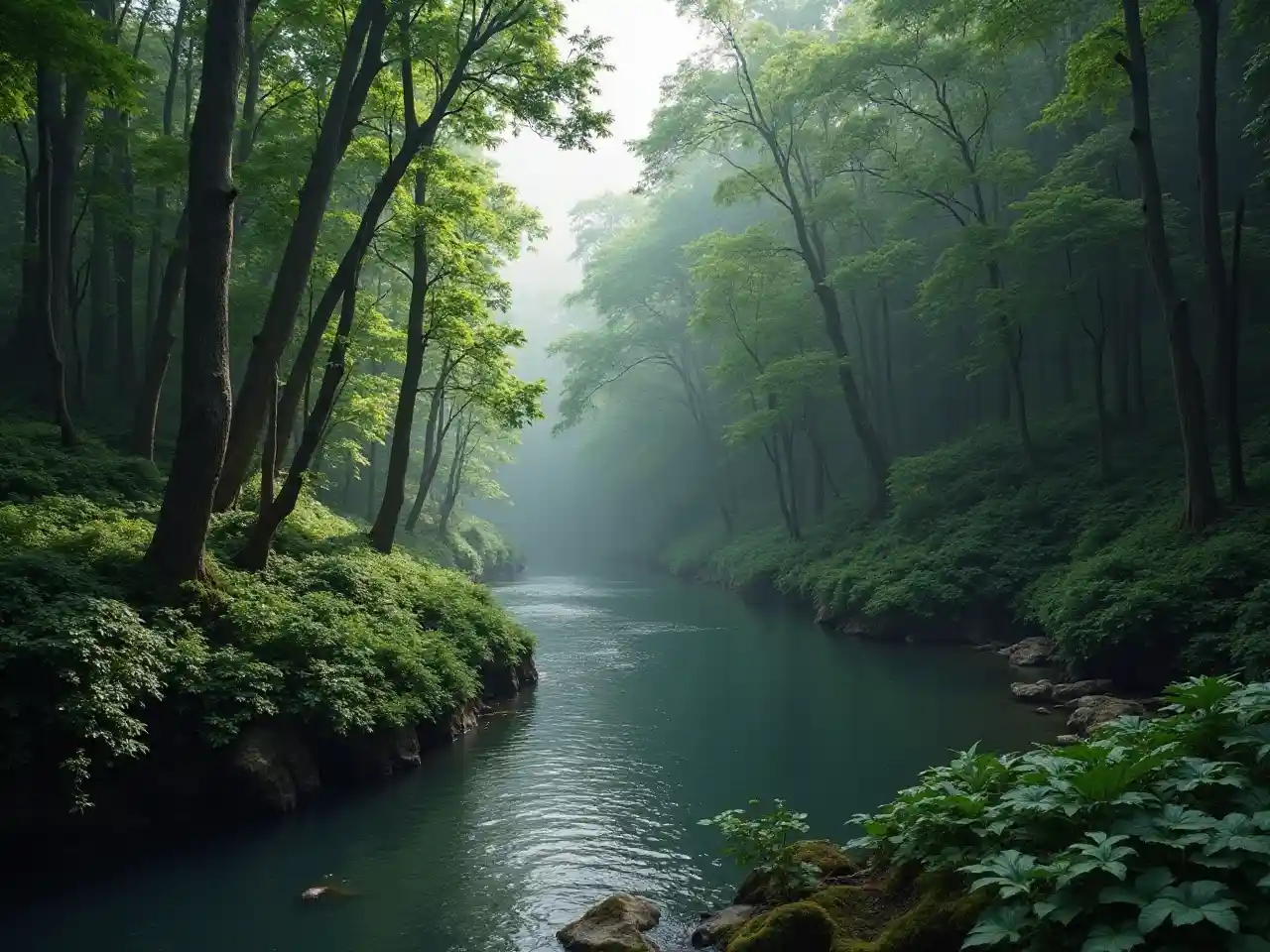 Paesaggio del fiume Forest
