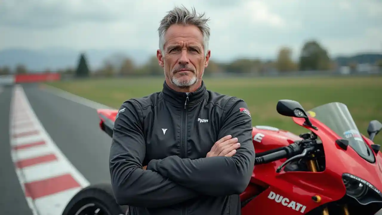 Racer Akiwa Karibu na Ducati