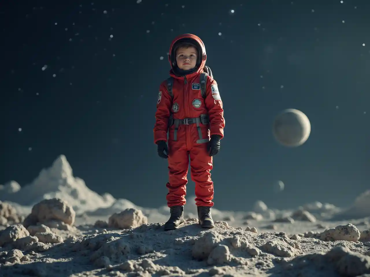 Мальчик в космическом костюме