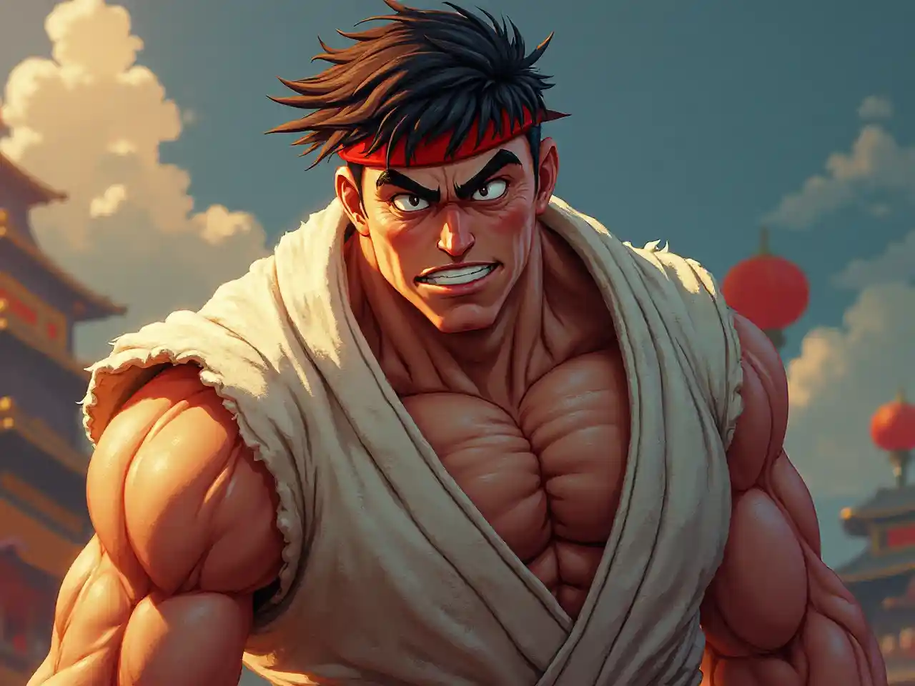 Arcade de luchadores de la calle Ryu