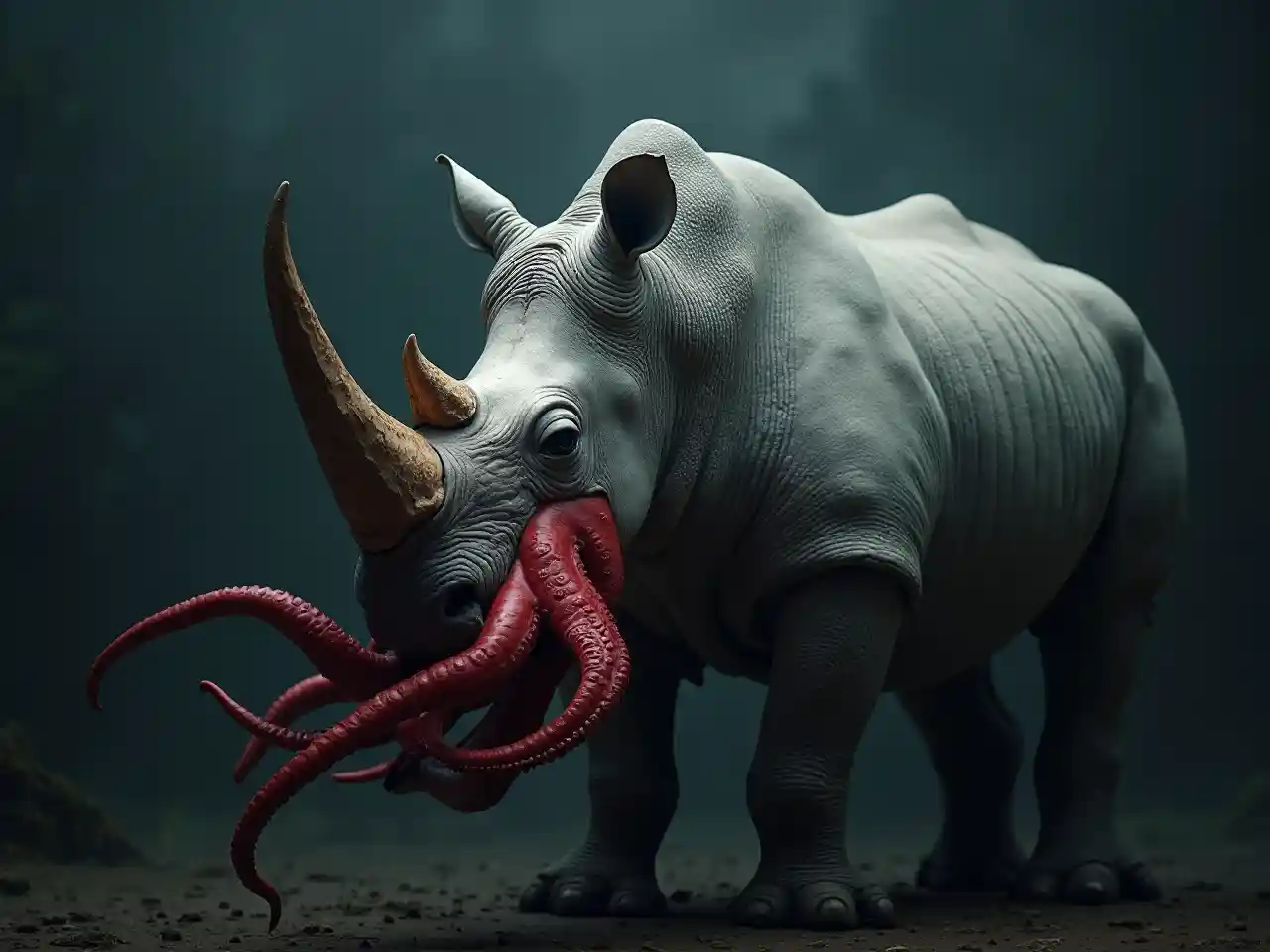 Rhino Octopus Beard Black