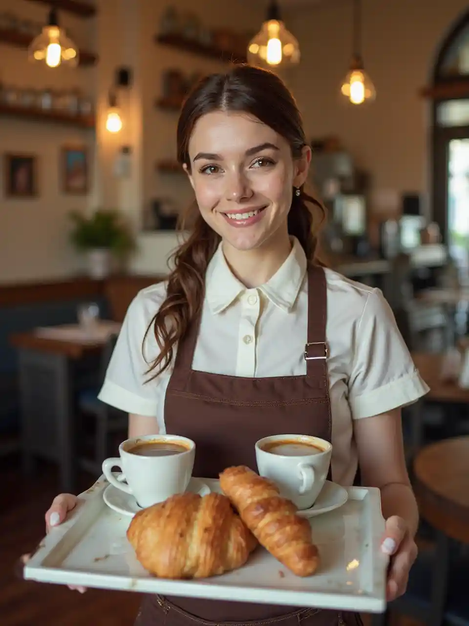 Официантка кафе