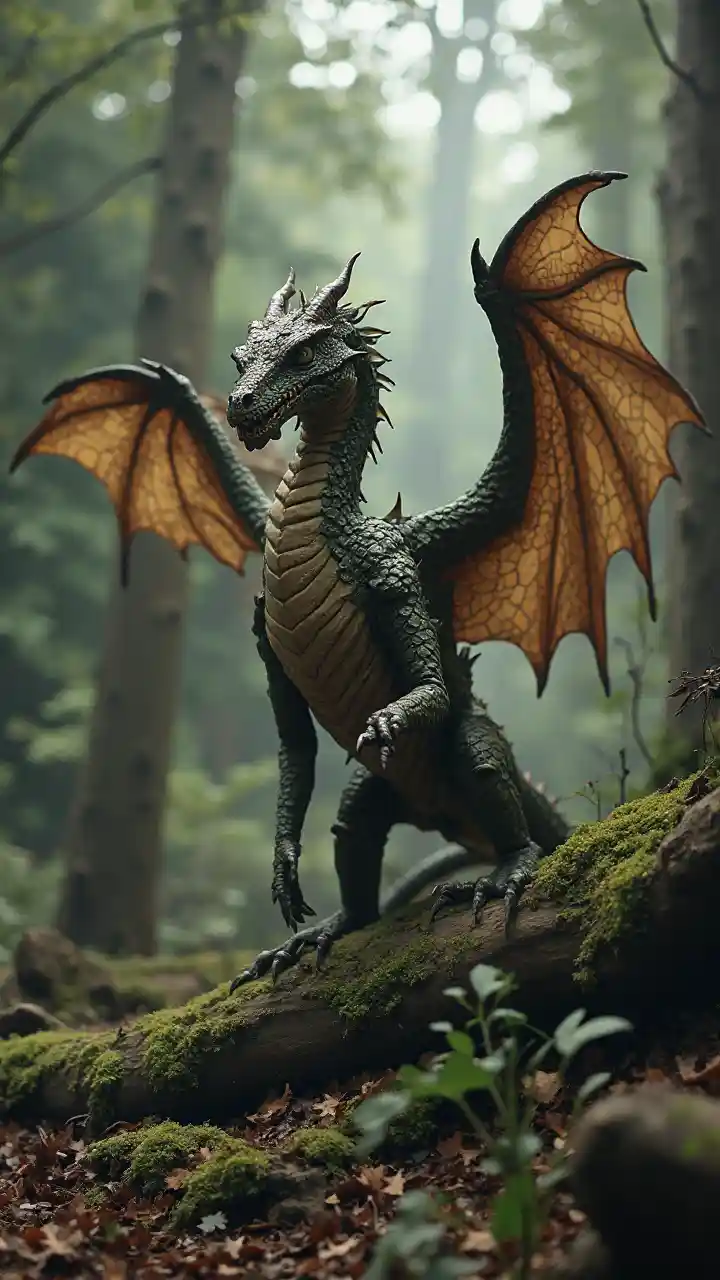 Mandhari ya Msitu wa Joka wa Enzi za Kati