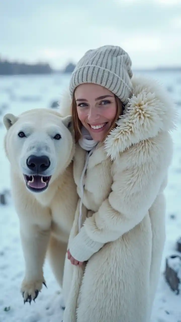 Picha ya Polar Selfie