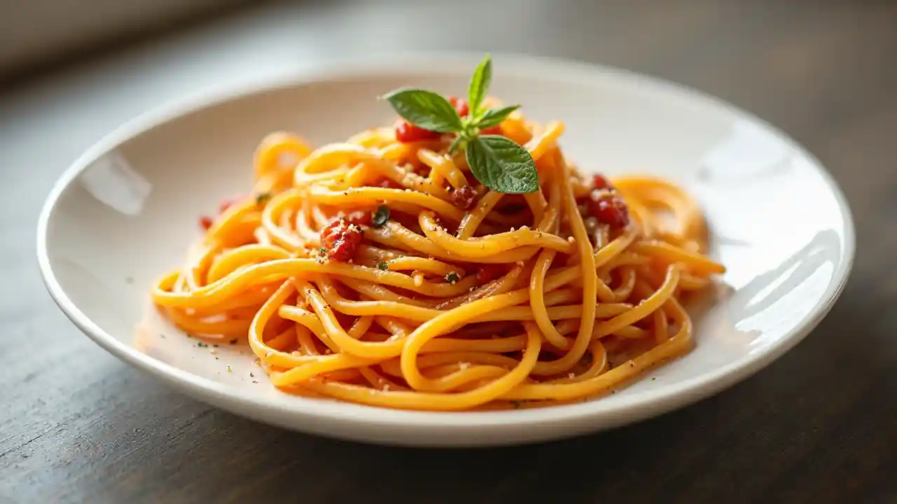 Spaghetti High Angle Dish