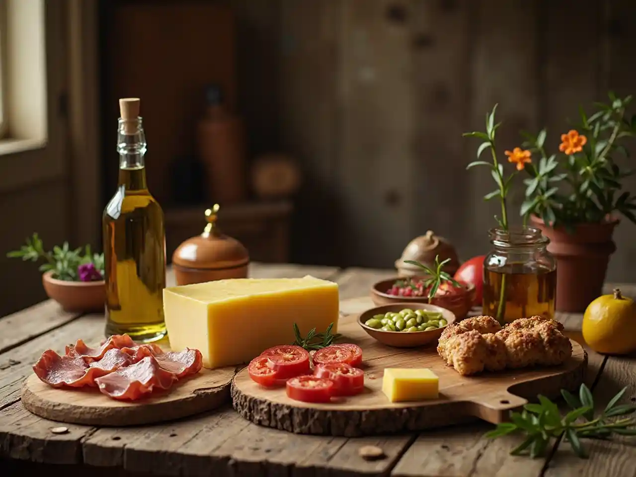 Rustieke tafelvoedselkunst