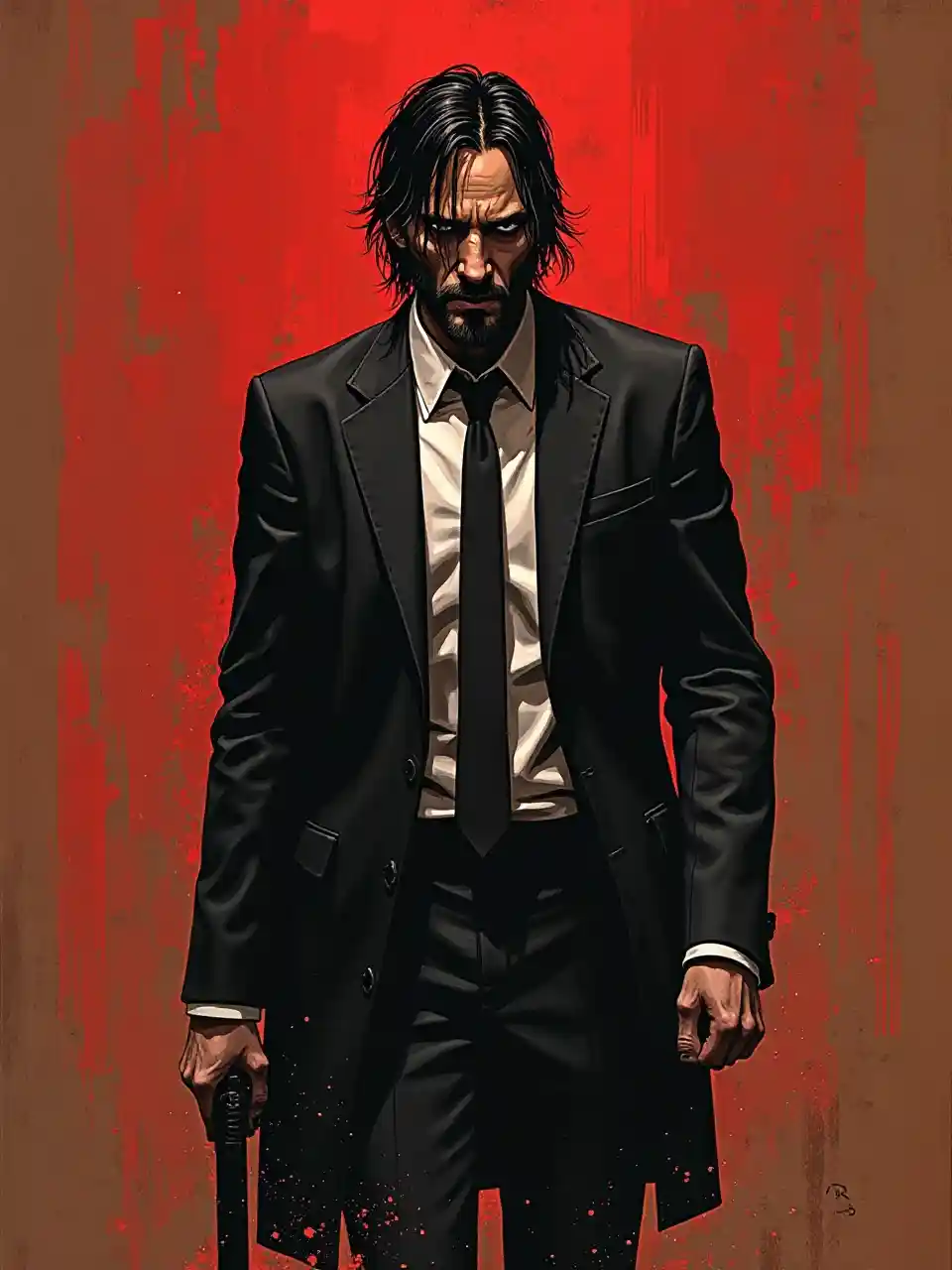 John Wick, illustratie van Tempelsmith