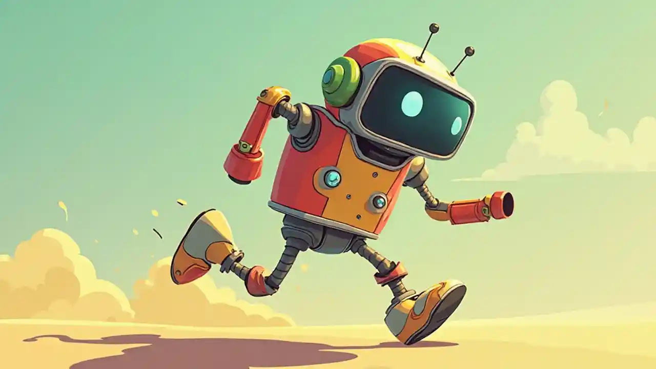 Kartun robot penuh warna