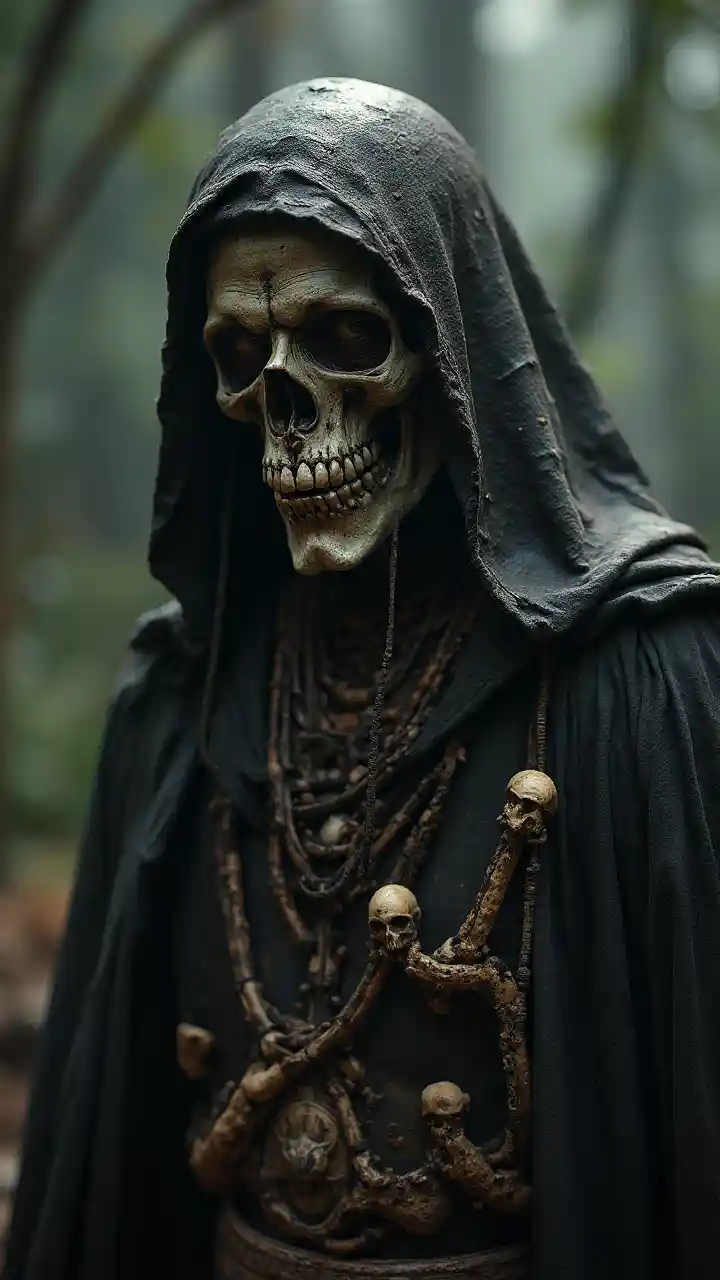 Mysteriöses Porträt eines Voodoo-Priesters