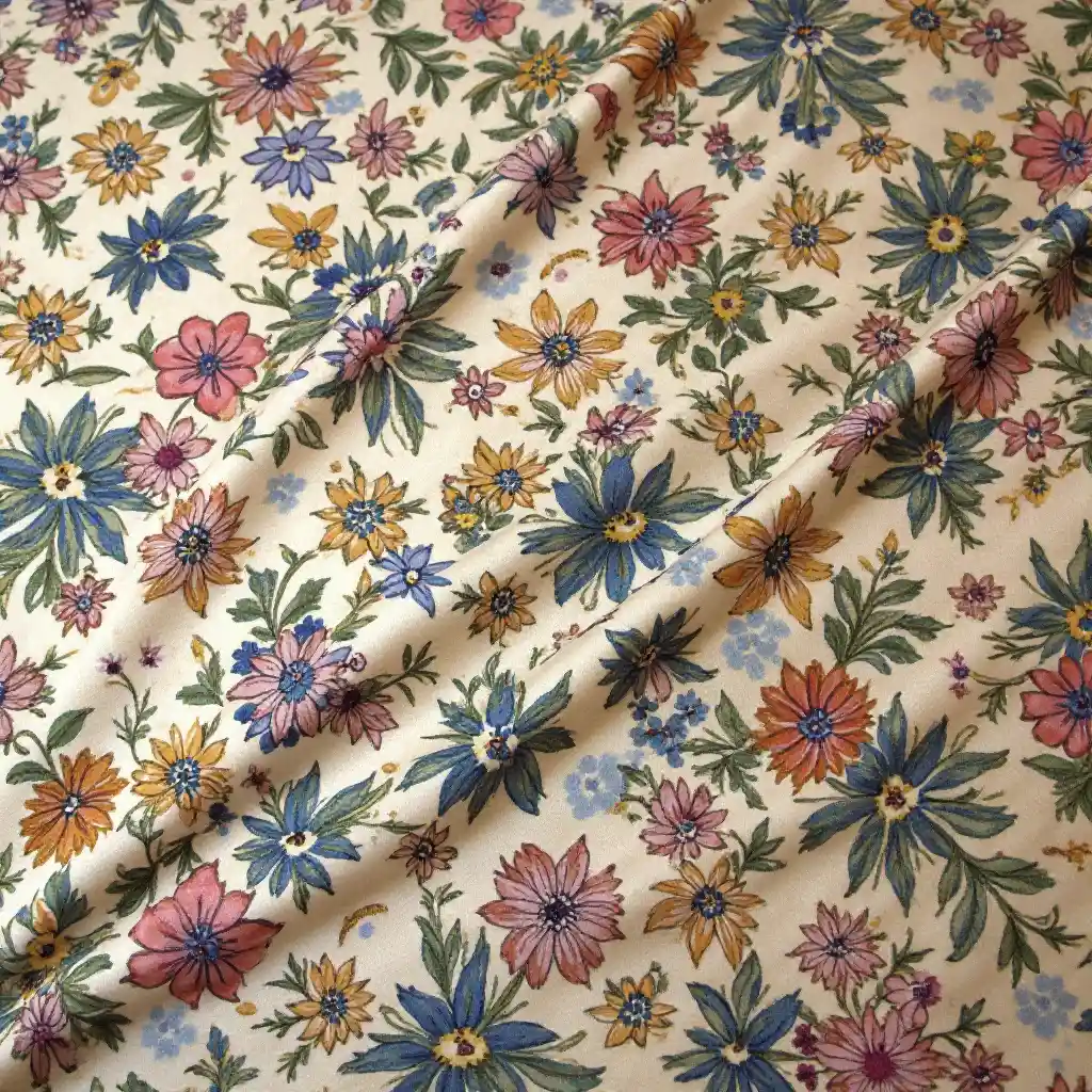 Flådesmønstret silke