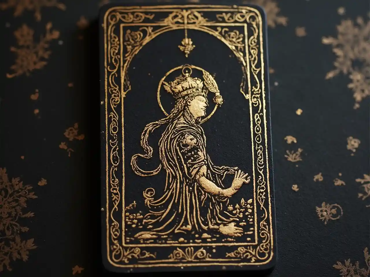 Tarjeta de Tarot Negro