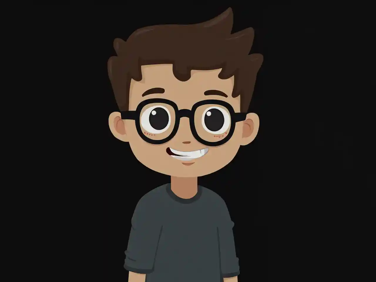 Kacamata Hitam Kartun