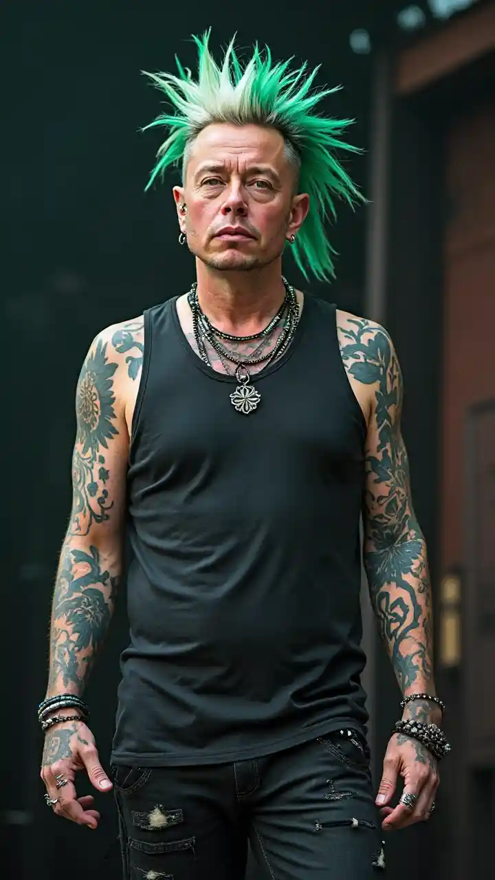 Elon Punk Portrait