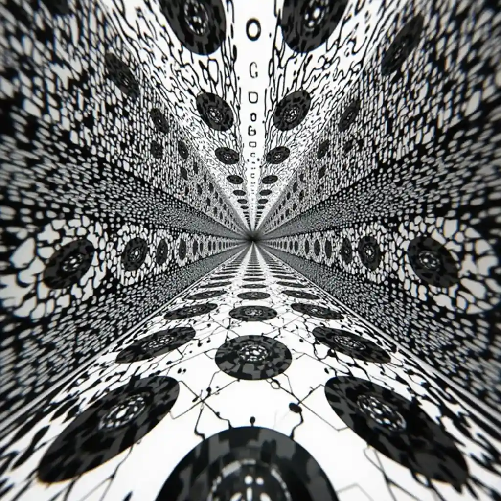 Escher nendo optical illusion muundo