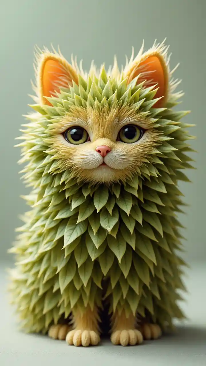 Leafy Cubic Cat