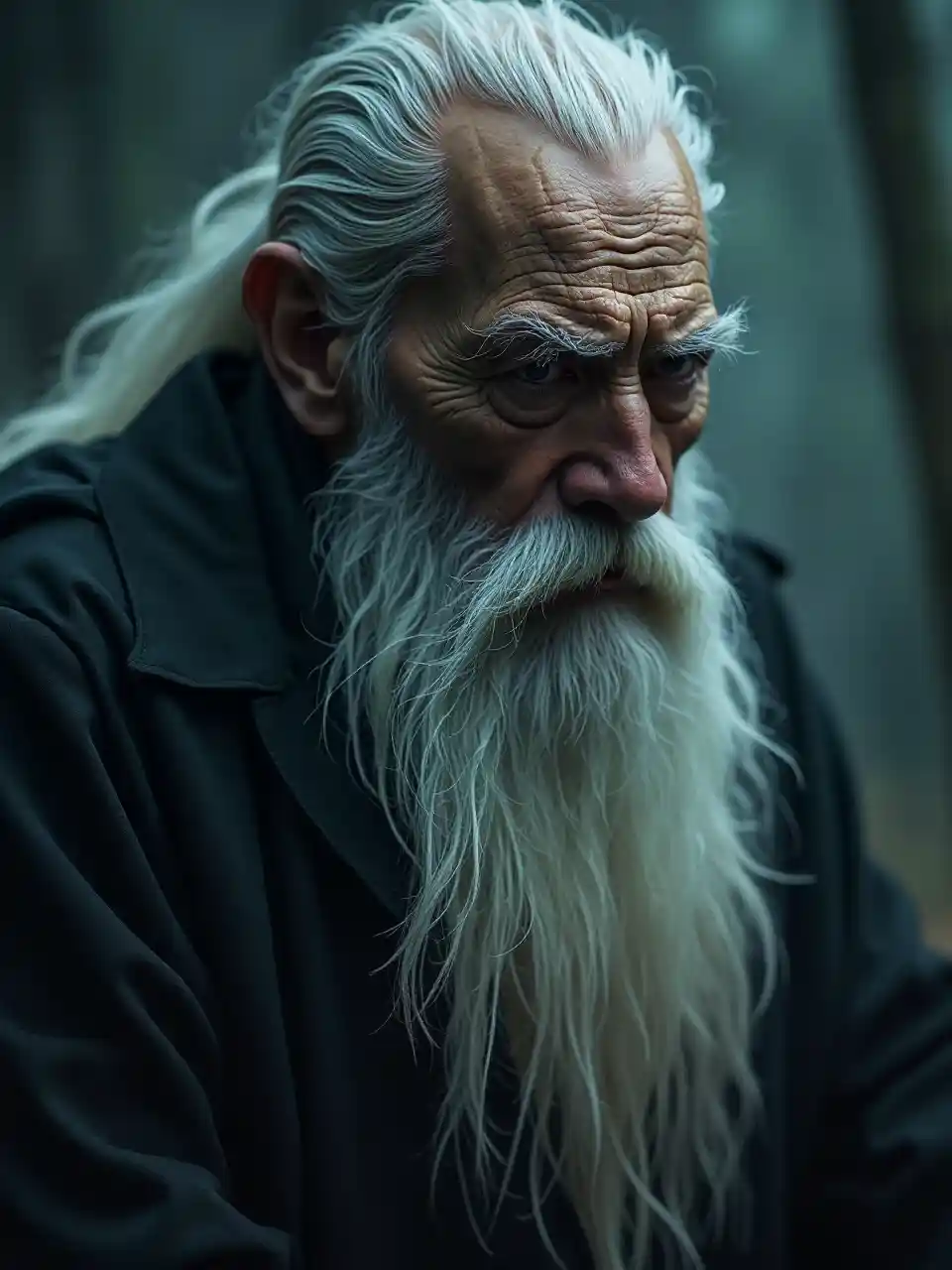 Retrato de fantasía oscura