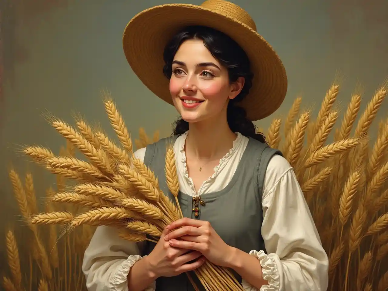 Mkulima Mwanamke Renesan Portrait