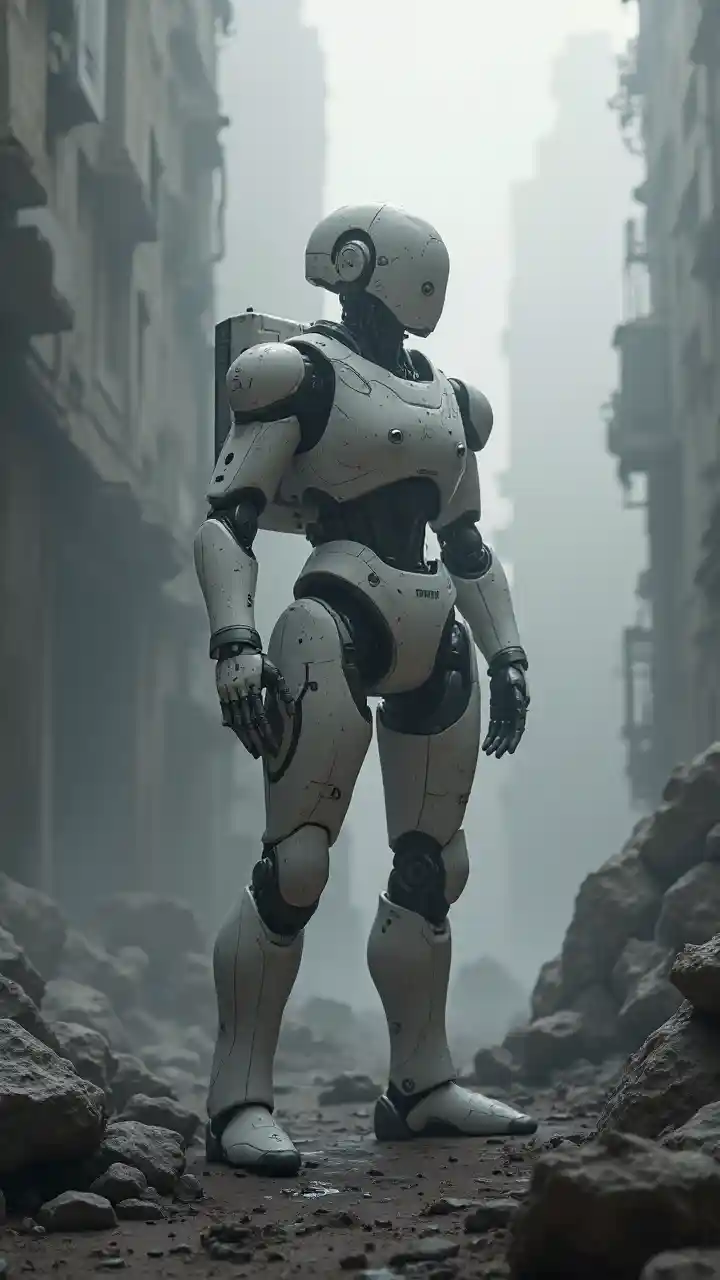 Robot dystopique barbare