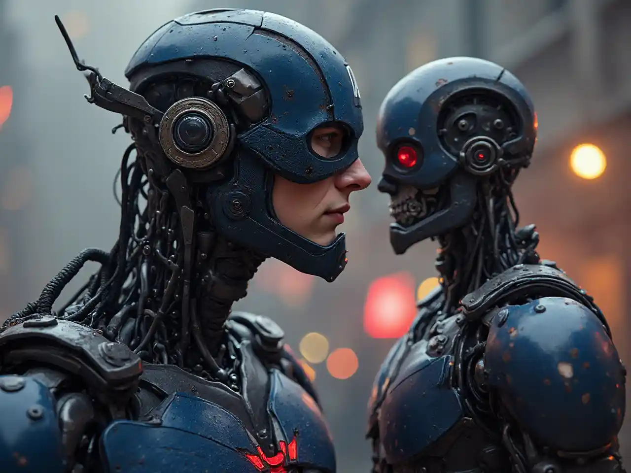 Kapteni Amerika Robot Face